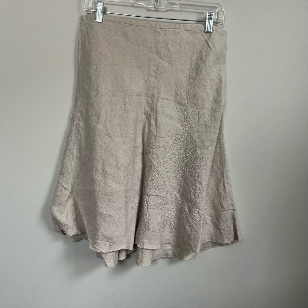 Petite Sophisticate 100% Linen Skirt